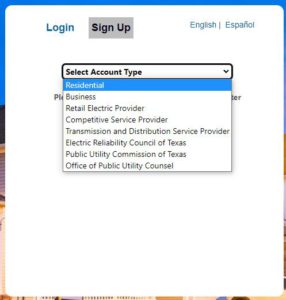 Smart Meter Texas Register a Residential Account